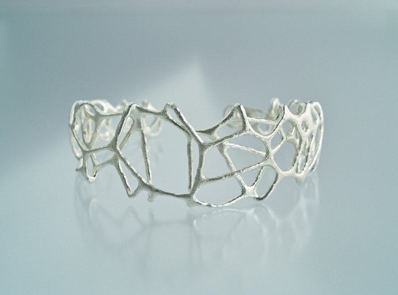 Japan Quality | inGod jewels Double layer Bangle VORONOI - 手链/手环 - 其他金属 银色