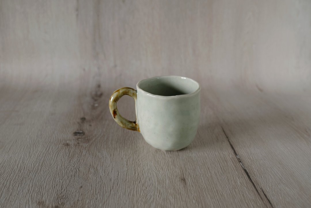 若芽青 大容量咖啡杯 - 咖啡杯/马克杯 - 瓷 绿色