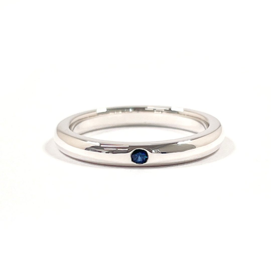 【日本直送 中古美品】8号 蒂芙尼 TIFFANY&Co. 戒指 stacking band 堆叠戒指 Elsa Peretti 系列 - 戒指 - 纯银 银色