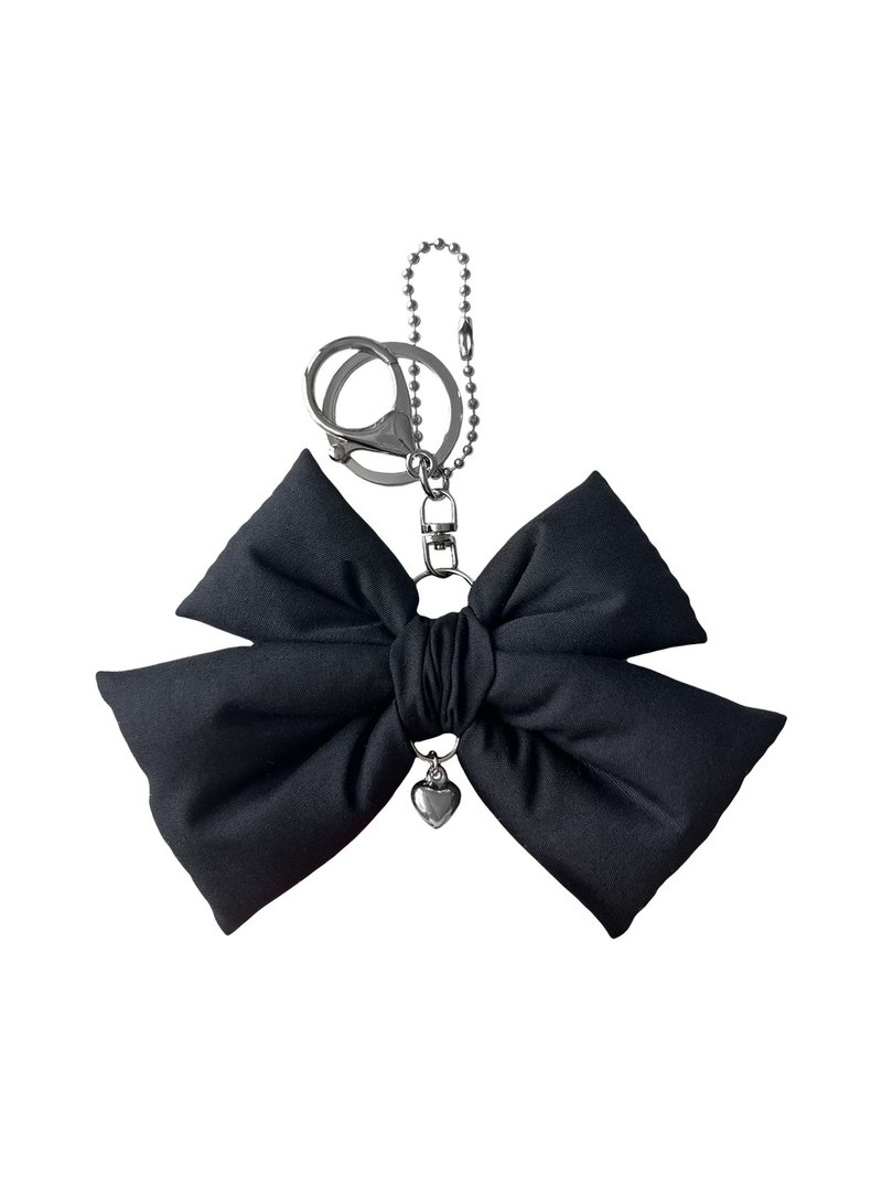 双丝带钥匙圈_黑色 - 钥匙链/钥匙包 - 其他人造纤维 黑色