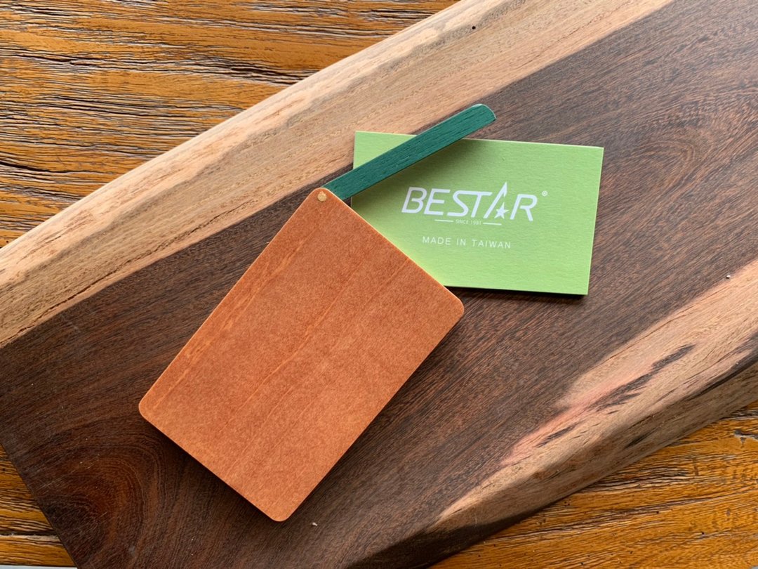 BESTAR 名片夹 彩虹木 随身名片盒 - 名片架/名片座 - 木头 黄色