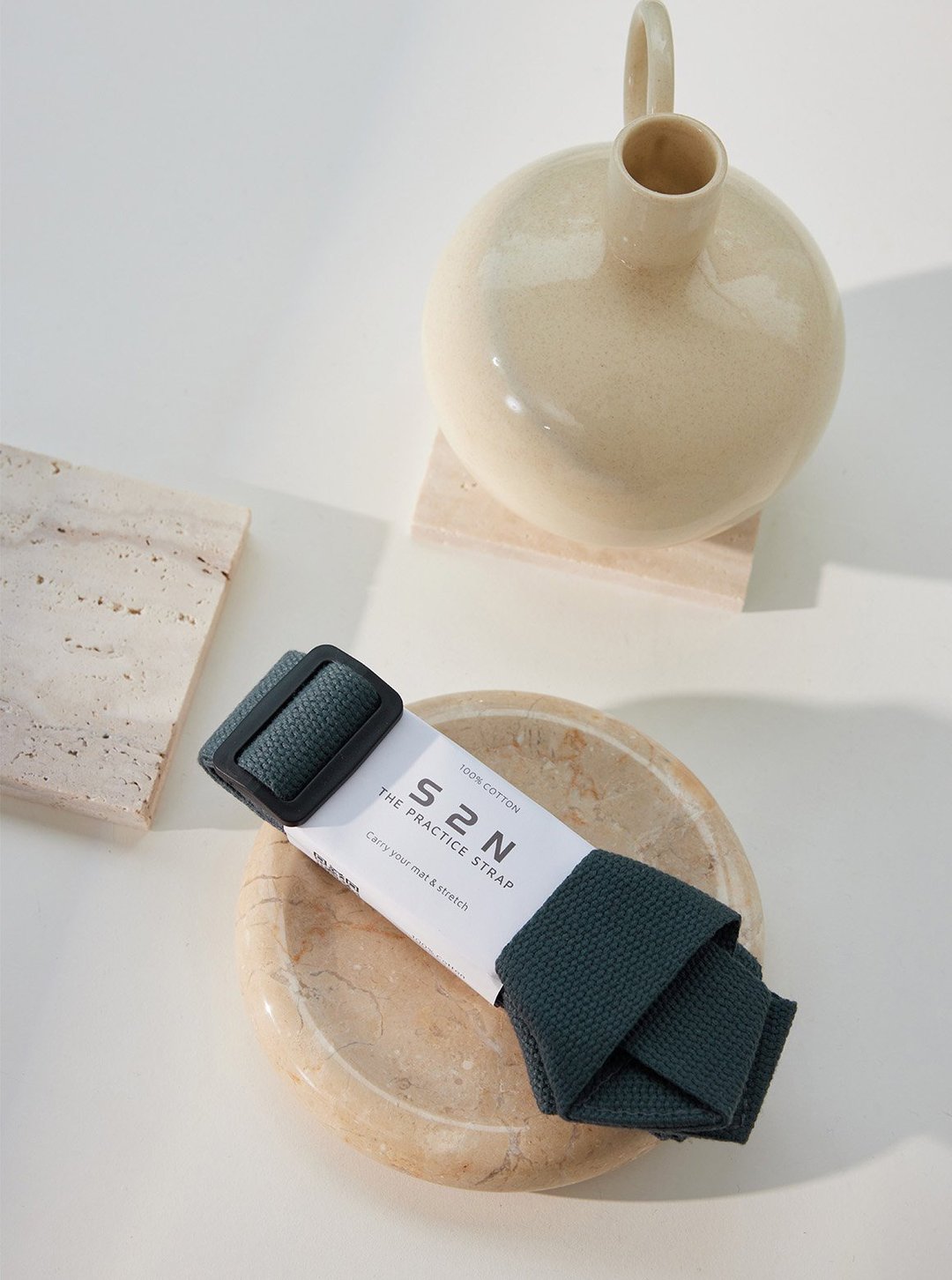 【S2N】2-In-1 YOGA STRAP_Dark Tealblue P900 - 瑜珈垫 - 环保材料 