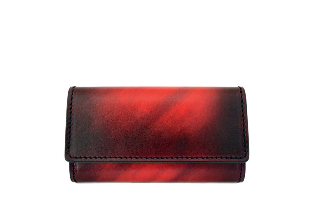 ACROMO Red Key Purse - 钥匙链/钥匙包 - 真皮 红色