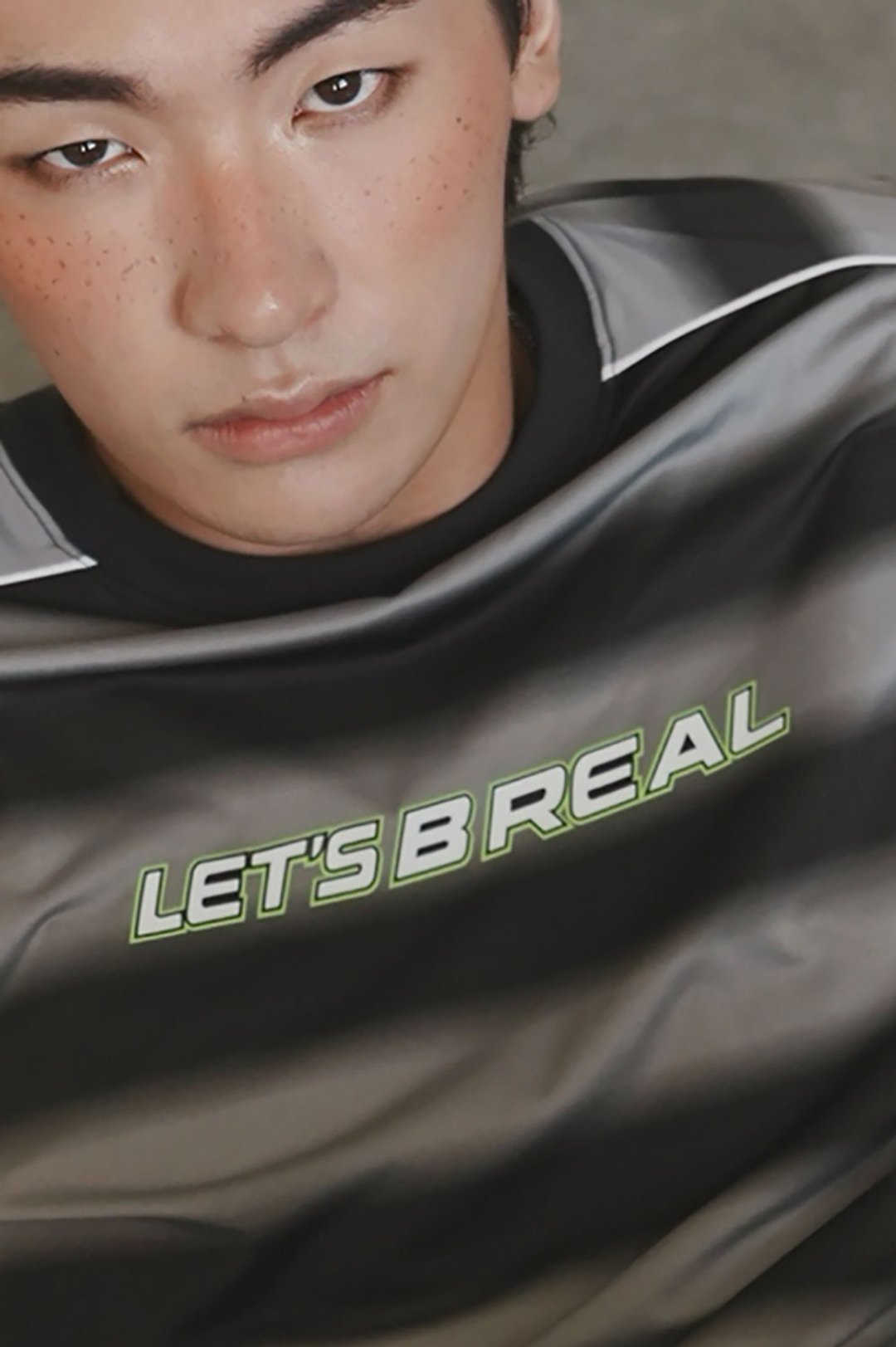 新品 / Stone As - Let's B Real T-shirt / 精神标语 T 恤 - 男装上衣/T 恤 - 其他材质 灰色