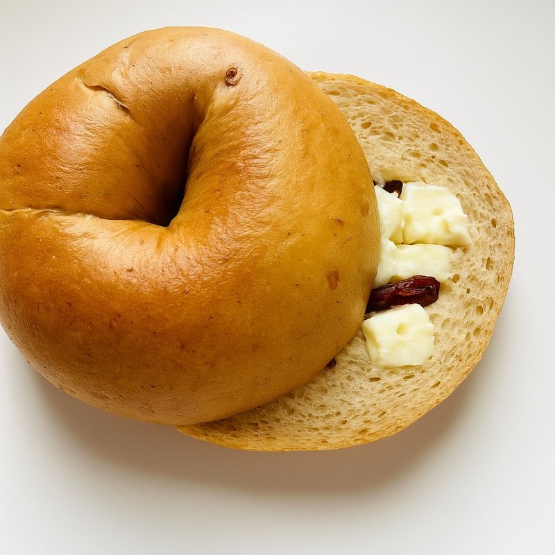 乐乐贝果【蔓越莓起士】(纯素) - 面包/吐司 - 新鲜食材 咖啡色