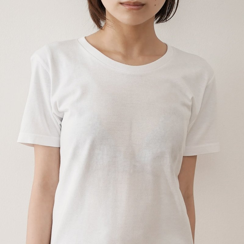 Faint Cleavage Mousou Mapping T-shirt - 女装 T 恤 - 棉．麻 白色