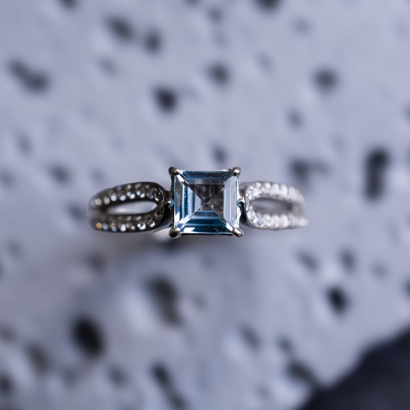 【托帕石】925银戒指 可电镀 【订制生产】S-064 - 戒指 - 其他金属 银色