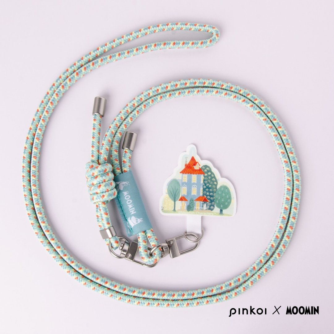 【Pinkoi x Moomin】手机挂绳夹片组 / 姆明的家 Moomin House - 挂绳/吊绳 - 其他材质 