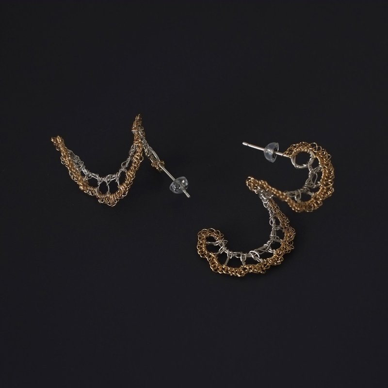 Furifuri 耳环 - 耳环/耳夹 - 其他金属 银色