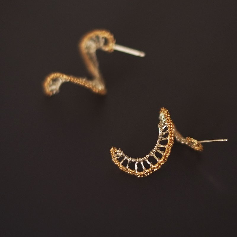 Furifuri 耳环 - 耳环/耳夹 - 其他金属 银色