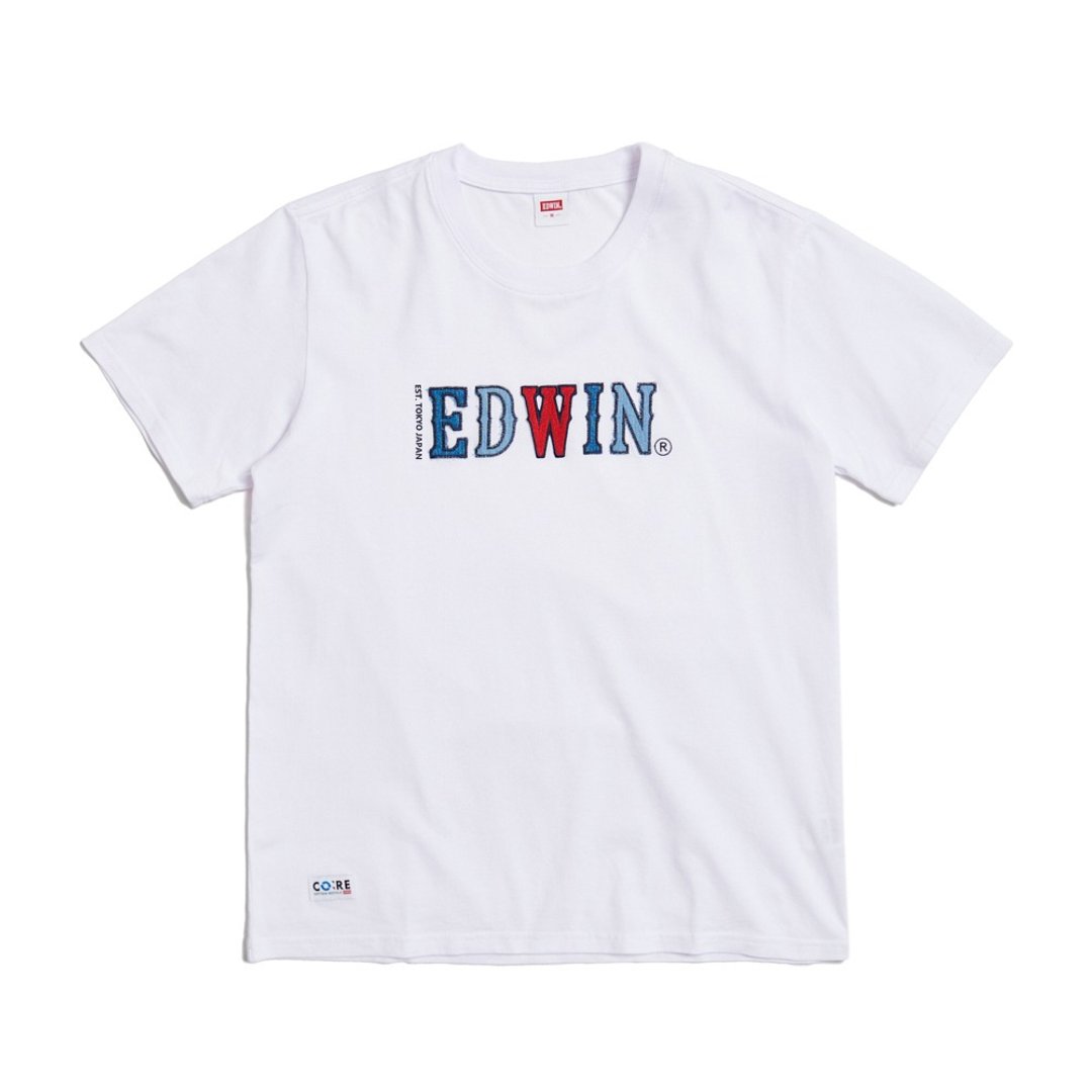 EDWIN 男装 再生系列 CORE 英文字母印花短袖 T 恤 (白色) #上衣 - 男装上衣/T 恤 - 棉 白色
