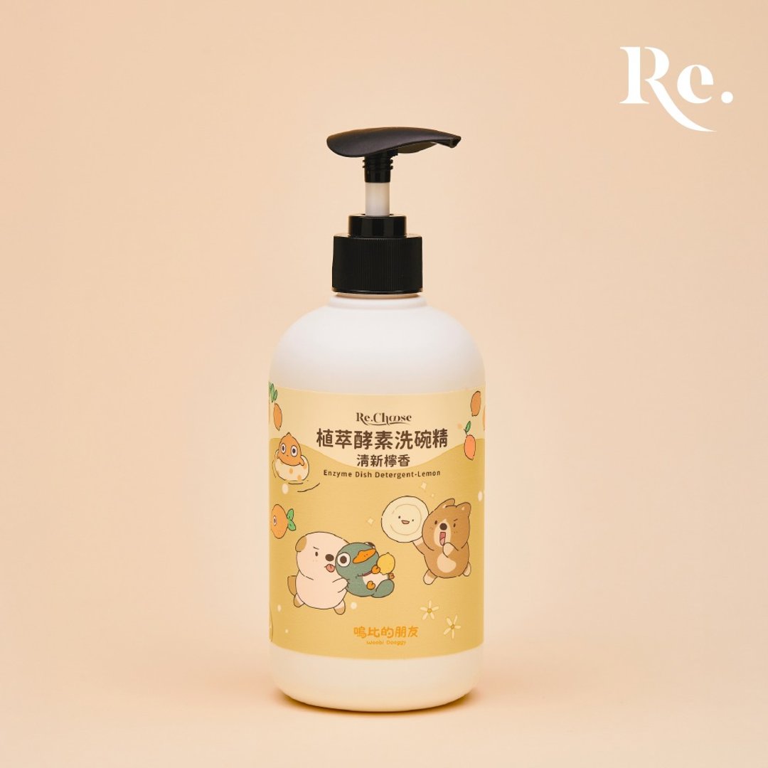 【呜比的朋友】植萃酵素洗碗精 (清新柠香) - 碗盘清洁 - 塑料 白色