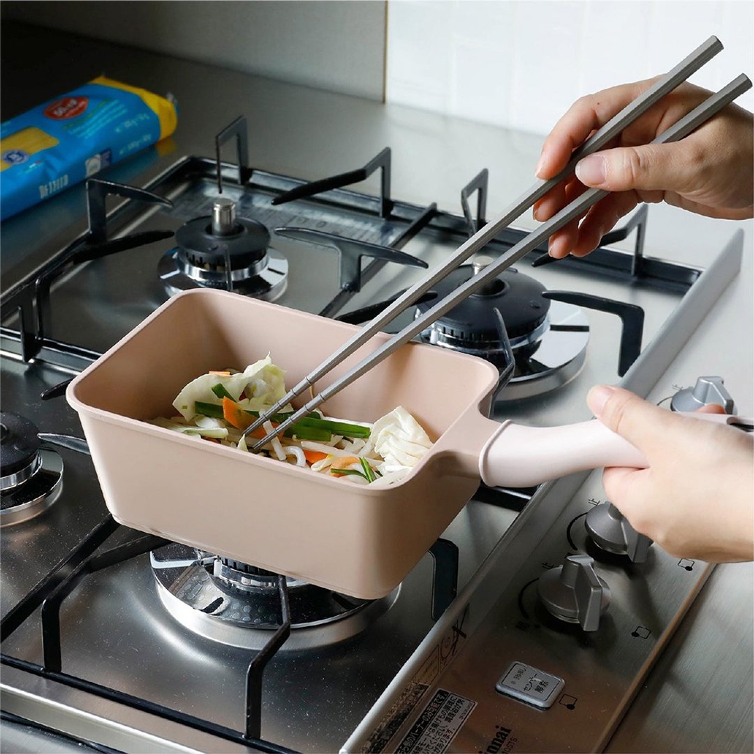 CB Japan copan Supot系列 IH炉轻量方型料理锅13x18cm(附盖) - 厨房用具 - 铝合金 