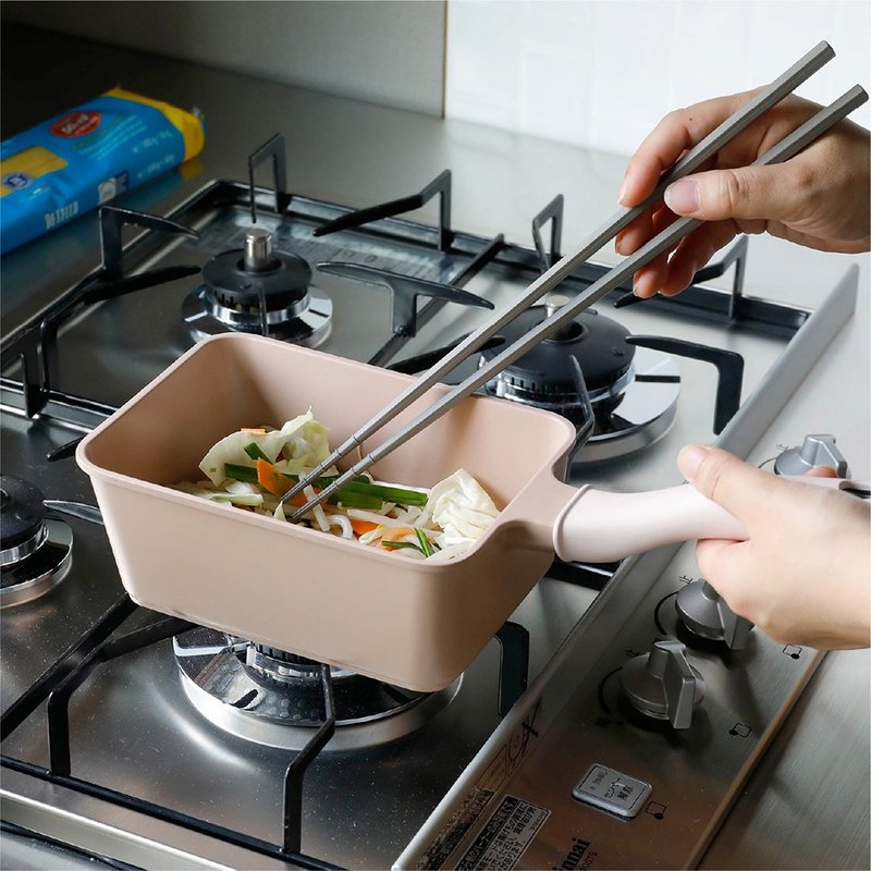 CB Japan copan Supot系列 IH炉轻量方型料理锅13x18cm(附盖) - 厨房用具 - 铝合金 