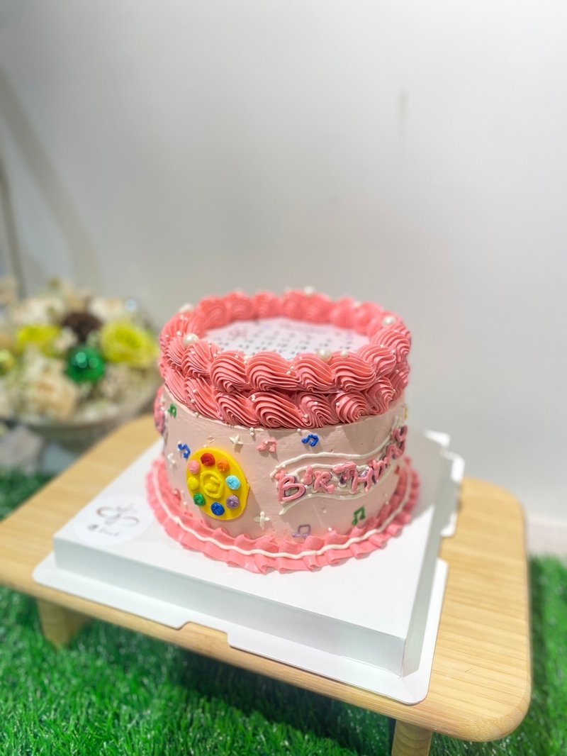 魔女doremi风格蛋糕 定制化蛋糕 燃烧蛋糕 生日蛋糕 铄甜点 6寸 - 蛋糕/甜点 - 新鲜食材 