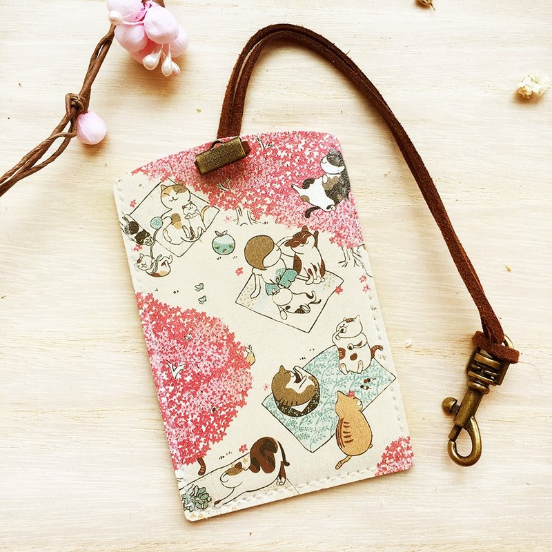 猫咪浮世绘-野餐(卡套/证件套) - 证件套/卡套 - 人造皮革 多色