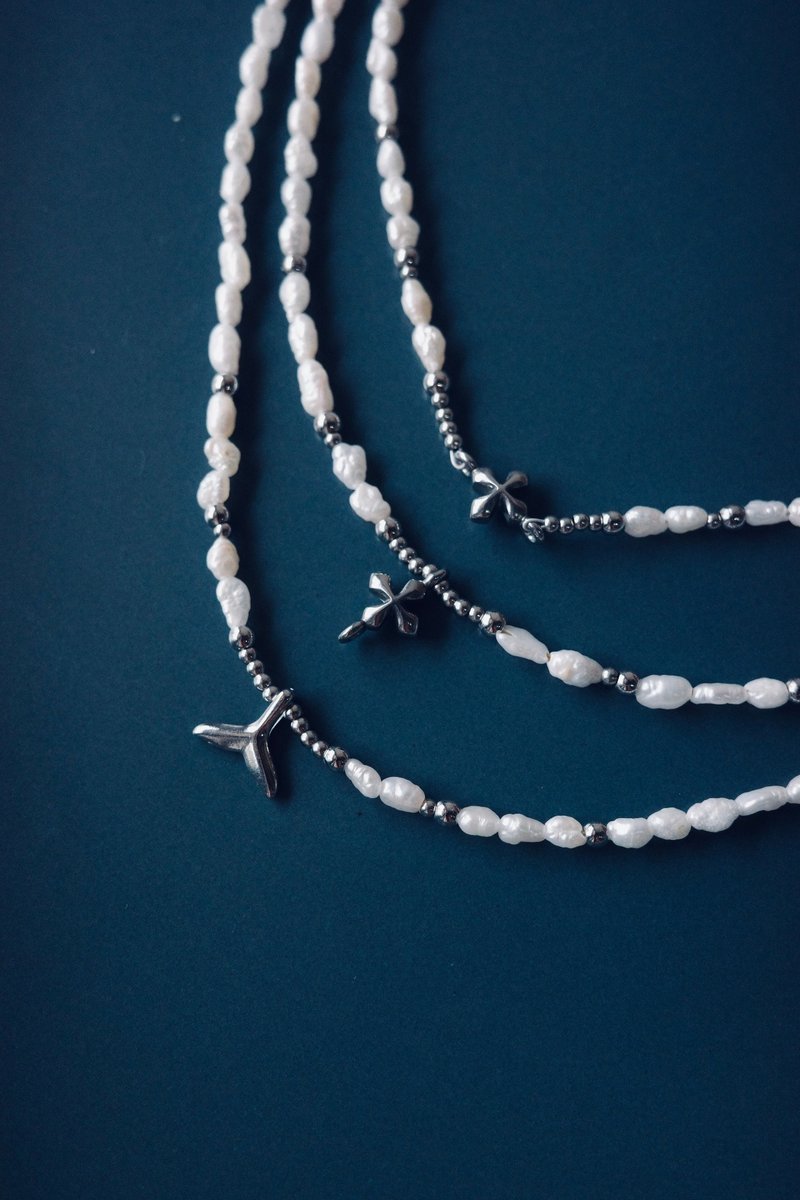 天然淡水珍珠项链—极简锁骨链 日常百搭饰品 - 项链 - 珍珠 