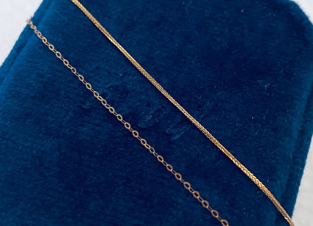 18K 纯金 萧邦链 - 项链 - 贵金属 黄色