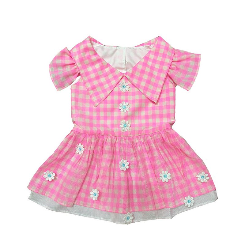 IPET粉红格仔花花裙 - 衣/帽 - 其他人造纤维 粉红色