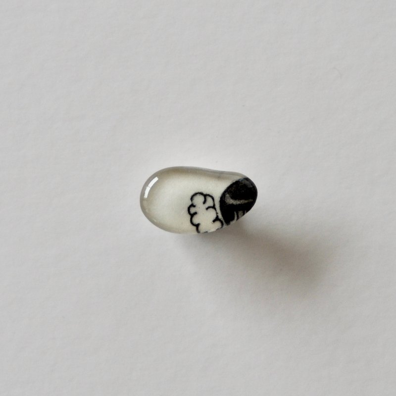 铜版画碎片胸针 #0001 - 胸针 - 树脂 灰色