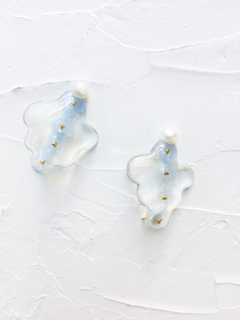 pumpkin小姐的下午茶系列-棉花冰糖 耳饰\耳钉 - 耳环/耳夹 - 树脂 