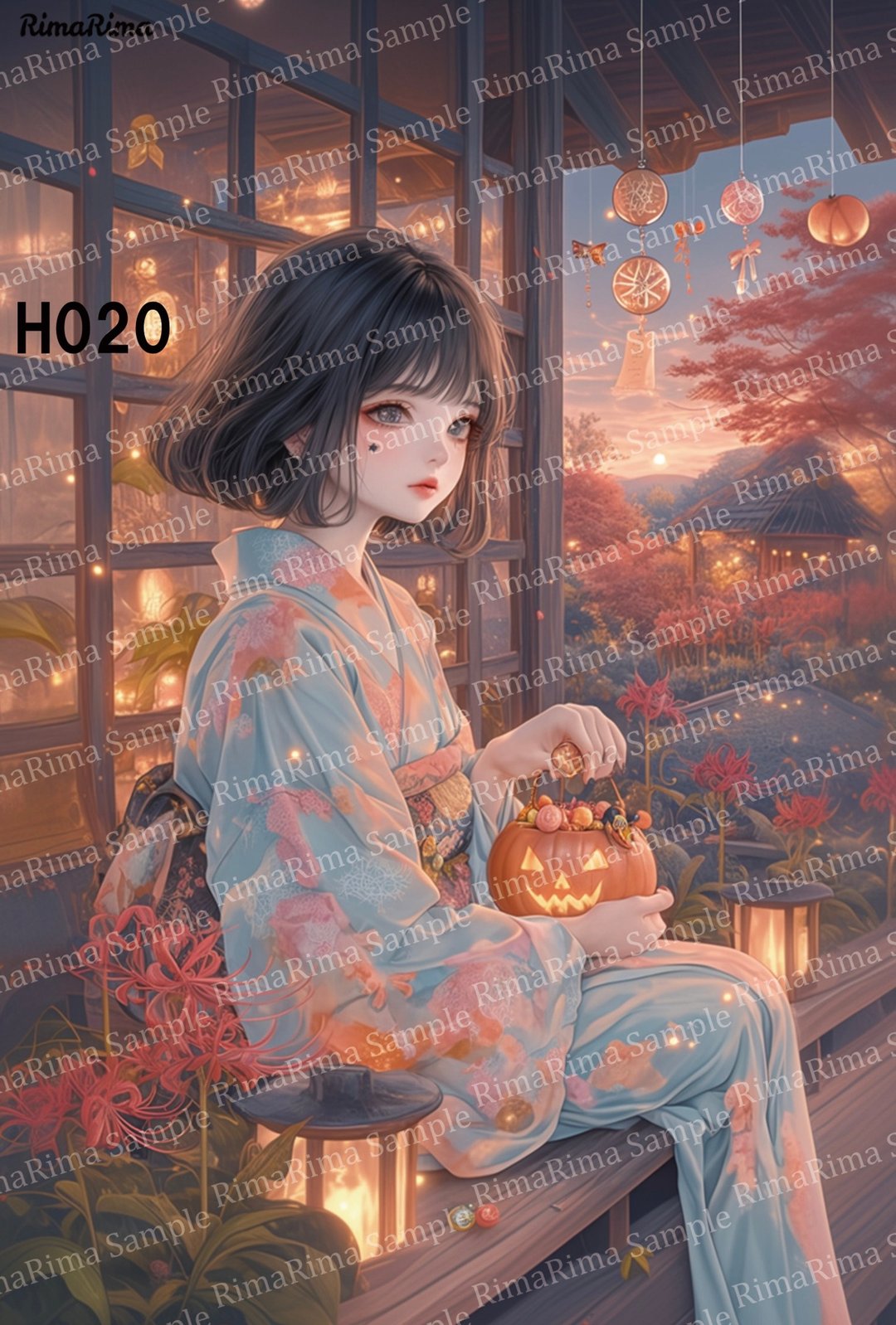H020 Original Sticker, Original Character Sticker, Sticker, Seal, RimaRima - 贴纸 - 纸 