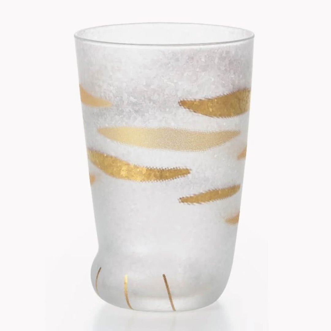 300cc【coconeco正品猫脚杯】日本Aderia金箔美国短毛猫猫脚杯 - 玻璃杯 - 玻璃 金色
