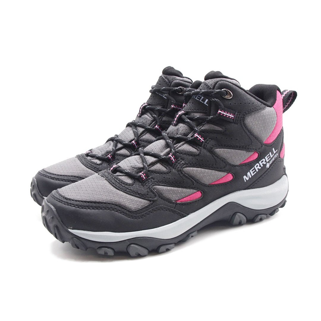 MERRELL(女)WEST RIM SPORT MID GORE-TEX避震登山鞋 女鞋-黑桃 - 女款运动鞋/球鞋 - 防水材质 