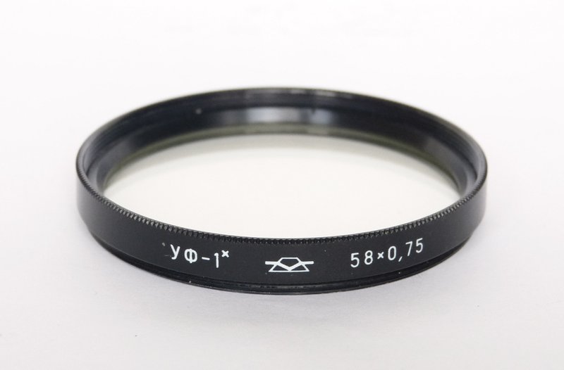 UF-1x UV-1x 58mm 紫外线滤镜 58x0.75 USSR KMZ Vega-12 Jupiter-21 - 相机 - 其他材质 透明