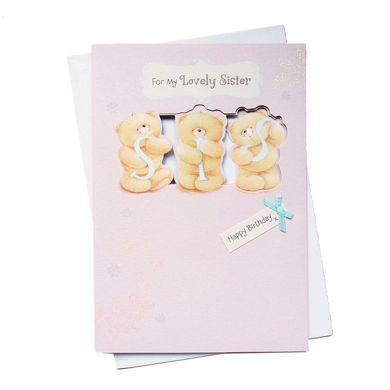送给我可爱的姐妹【Hallmark-ForeverFriends卡片 生日祝福】 - 卡片/明信片 - 纸 粉红色