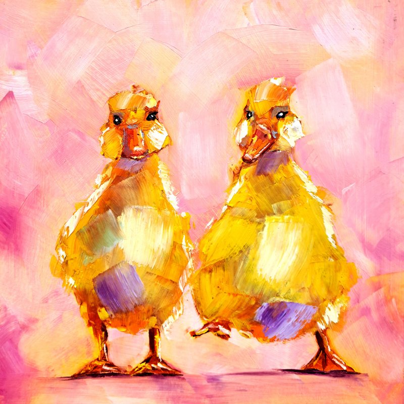 黄油画鸭原创艺术友谊墙艺术动物艺术 - 墙贴/壁贴 - 其他材质 多色