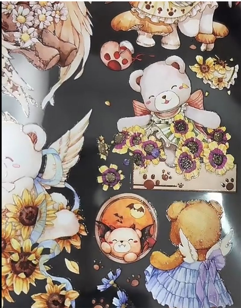 天使小熊 造景 PET 纸胶带 - 纸胶带 - 纸 多色