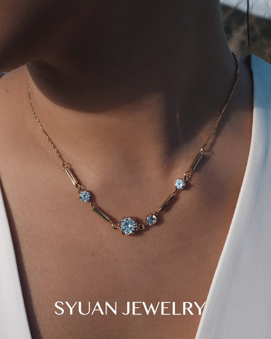 SYUAN JEWELRY|Jingle—镀18K锆石项链 - 项链 - 其他金属 