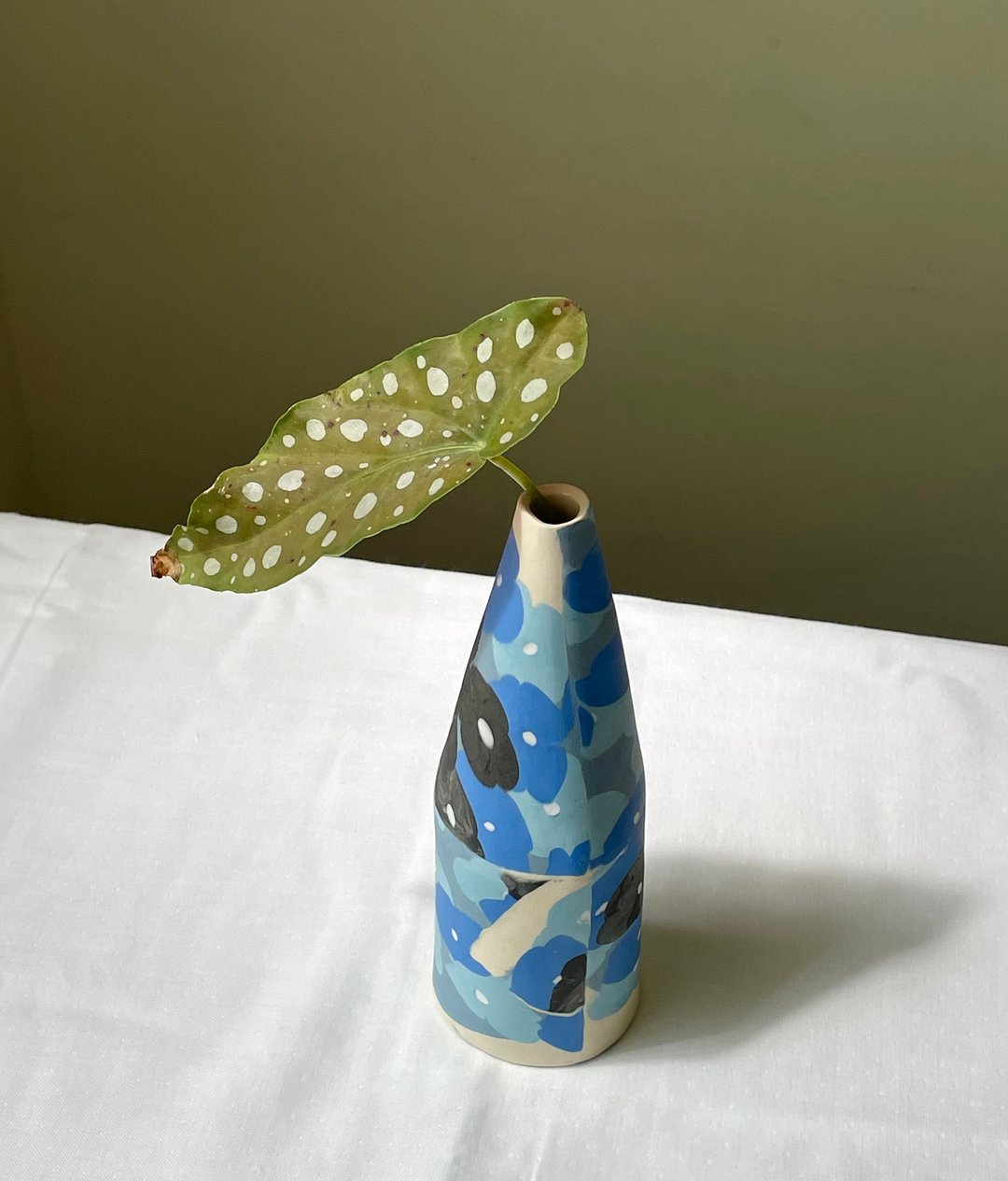 蓝色马樱丹花器 - 花瓶/陶器 - 瓷 