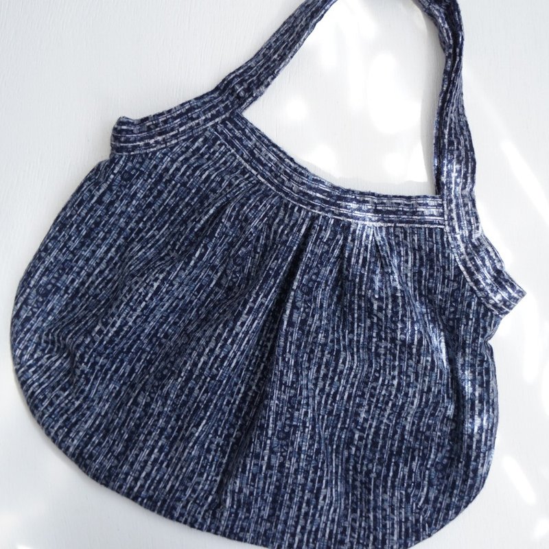 阿嬷手工包 No.GB20 - 手提包/手提袋 - 棉．麻 蓝色