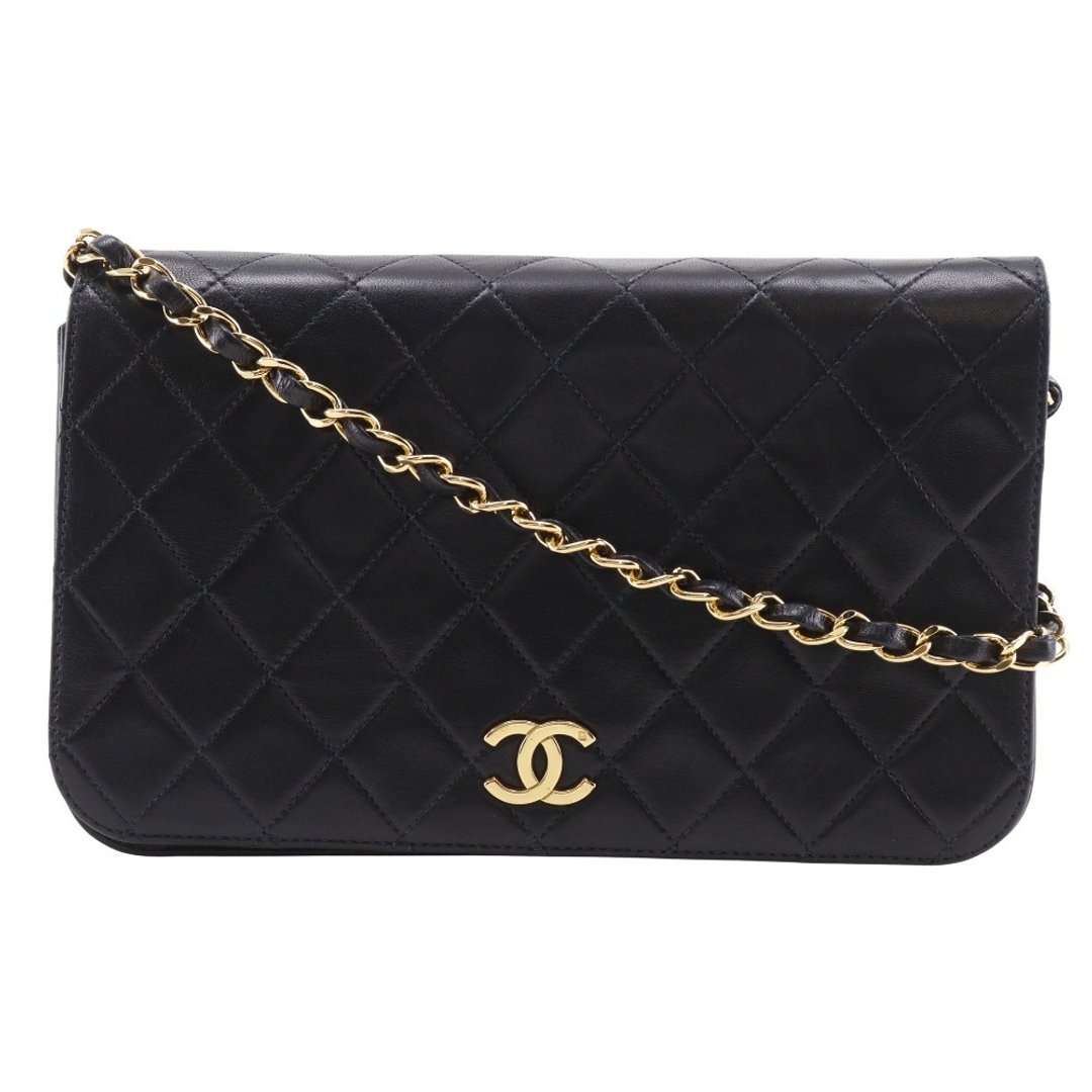 【日本直送】香奈儿 CHANEL 经典菱格纹链带肩背包 羊皮 женские【二手品】 - 侧背包/斜挎包 - 真皮 黑色