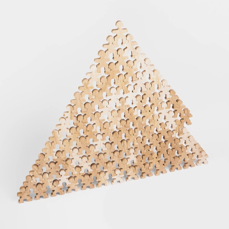 Flockmen - 木制大力士小人物叠叠乐 - 100入 - 桌游/玩具 - 木头 