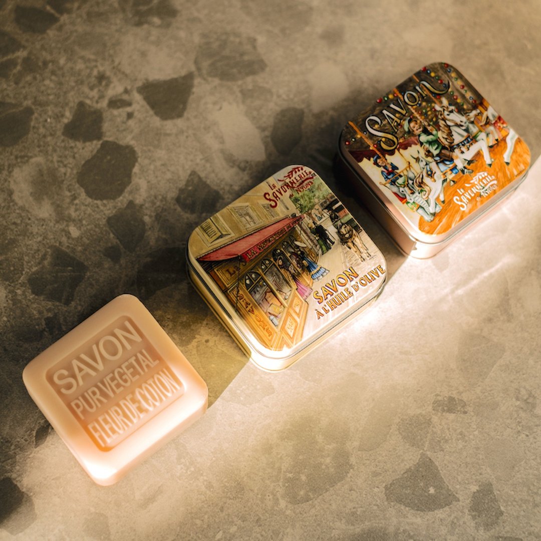 法国 La Savonnerie de Nyons 夏木棉铁盒皂100g - 肥皂/手工皂 - 其他材质 