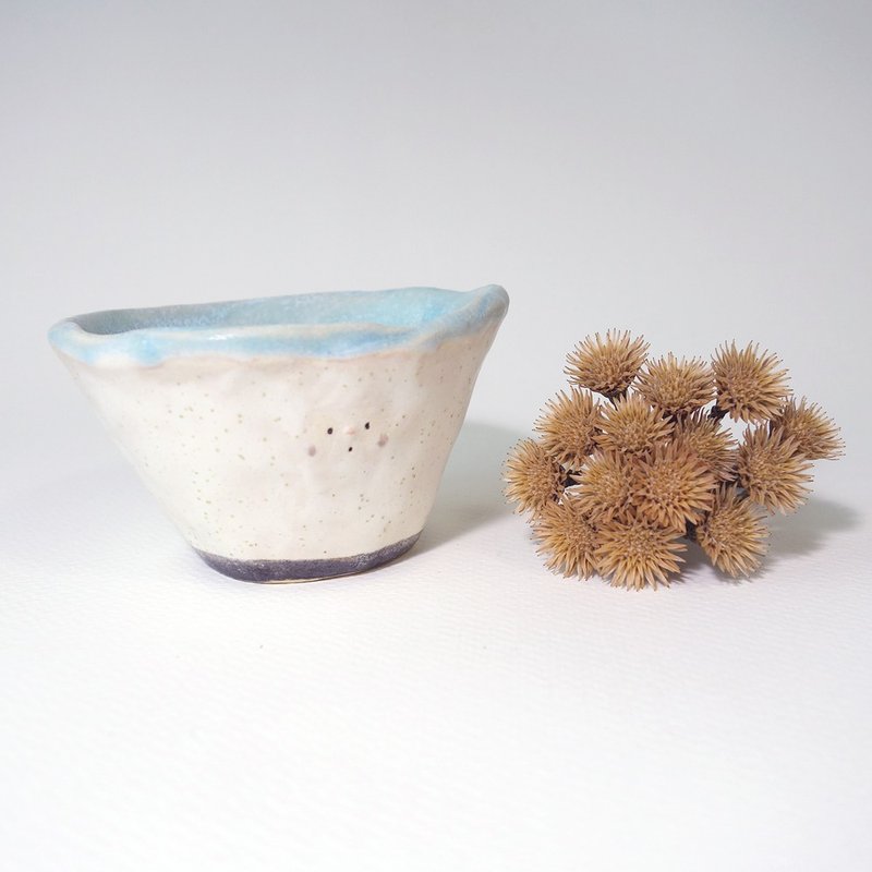 ［手感陶作］菌杯人-苏打云朵 - 花瓶/陶器 - 瓷 蓝色