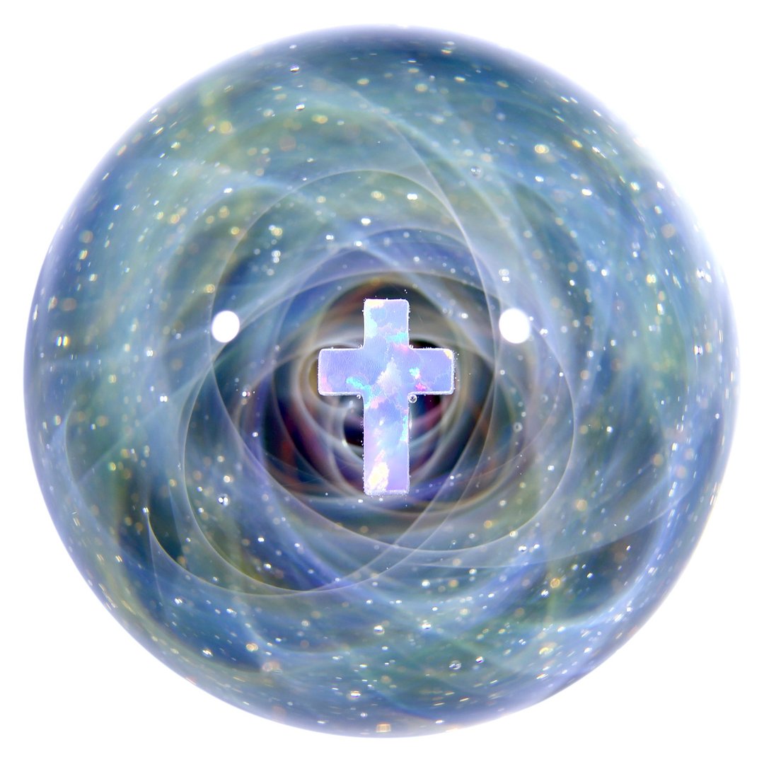 31mm 宇宙玻璃球摆设 no.M268 - 摆饰 - 玻璃 蓝色