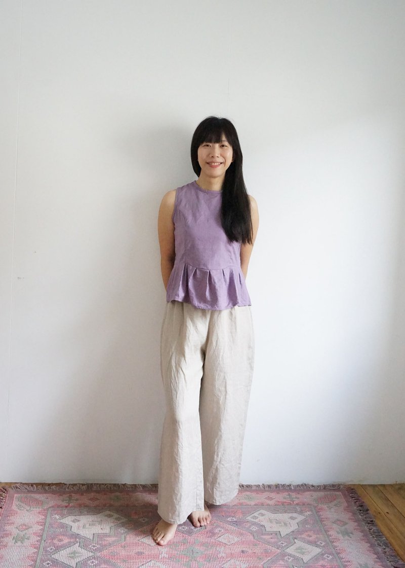 施杂货 | 背心 | 打折修身款 | 节纱棉 & 亚麻订制款 - 女装背心 - 棉．麻 