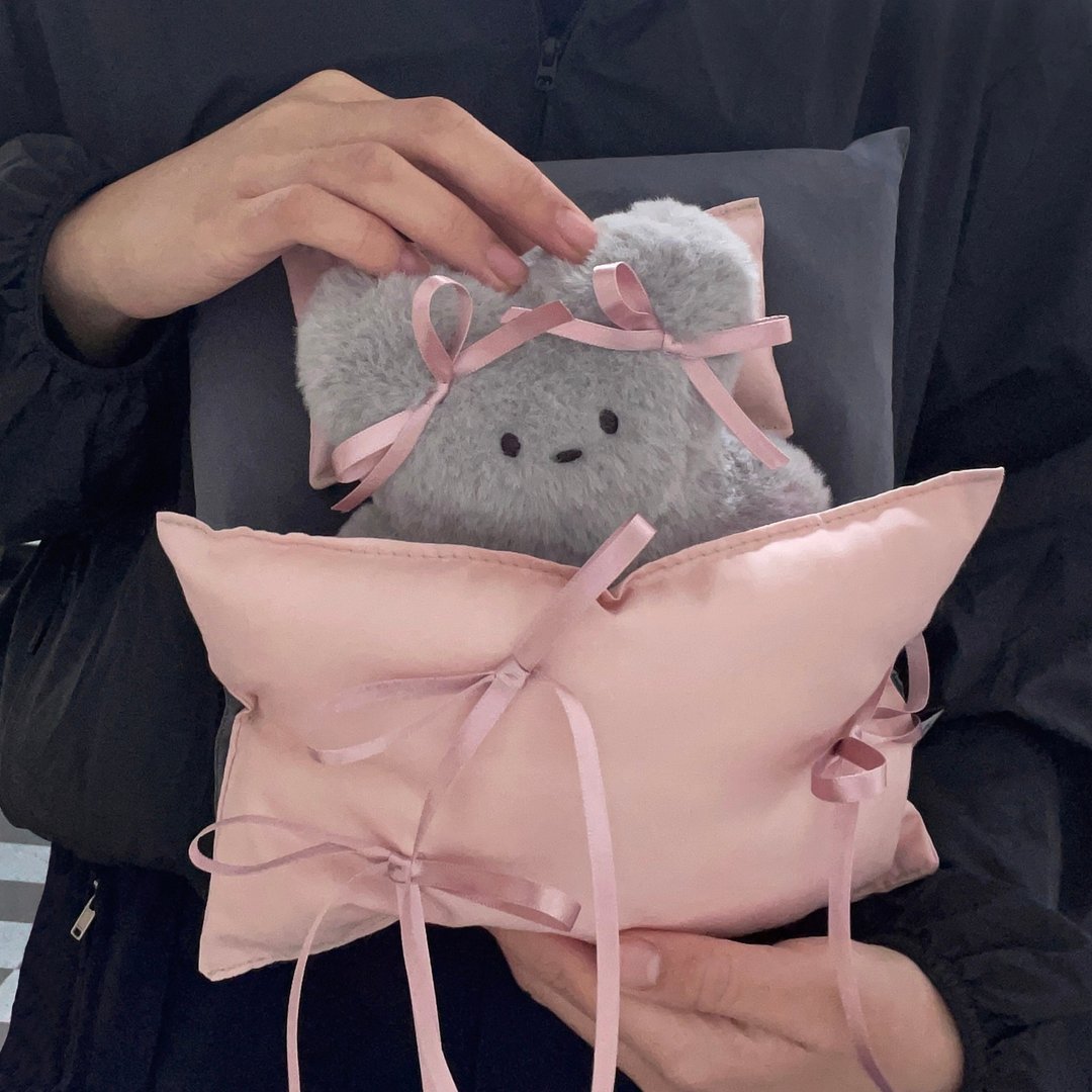 Wepi小熊-丝带munzzi(19cm)/手工芭蕾核心娃娃礼物钥匙圈 - 玩偶/公仔 - 其他材质 