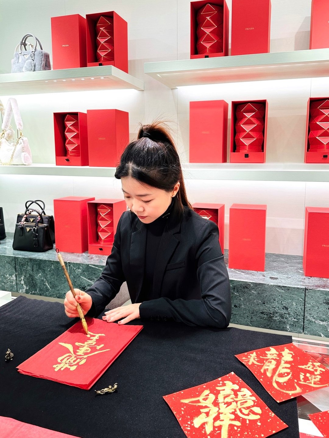 【书法现场活动 l 书法家 】春联挥毫 l VIP活动 l 手写春联体课 - 红包/春联 - 纸 