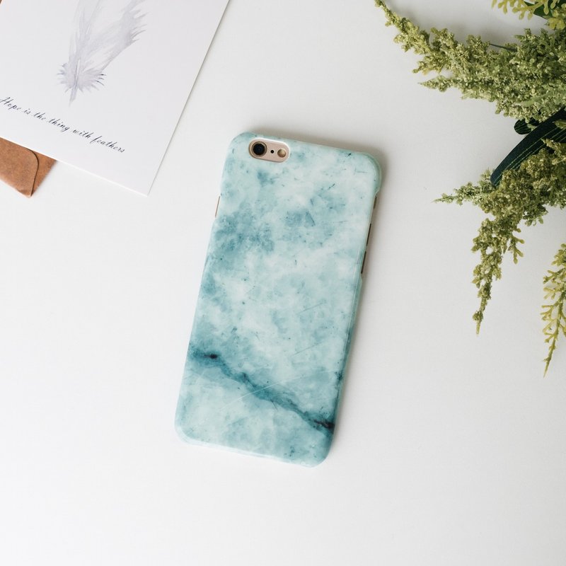 香港品牌 Sell Good 原创仿大理石质感 亮面硬壳 iPhone 手机壳 - 翠绿 - 手机壳/手机套 - 其他材质 绿色