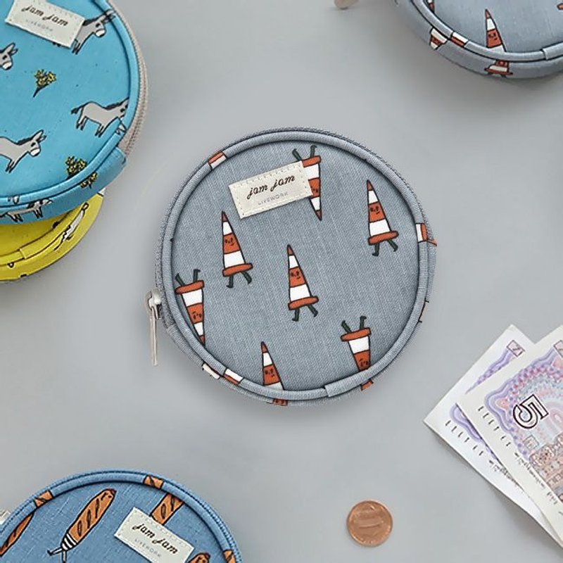 Livework-JAM JAM防泼水小圆包-交通小尖兵,LWK30690 - 零钱包 - 其他材质 灰色