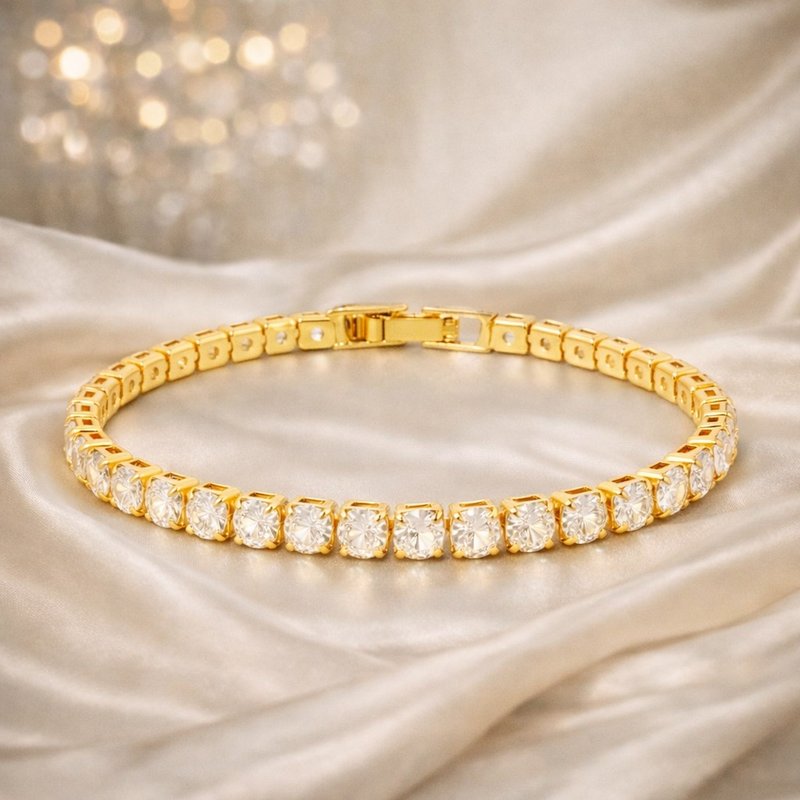 【DT&CREATION JEWEL】辉月之链手链 - 金 | 优雅 百搭 情人节礼 - 手链/手环 - 其他材质 金色