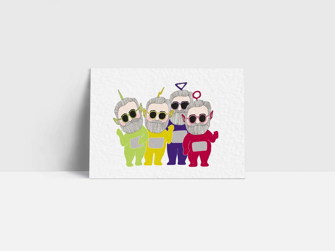 1106 | Teletubbies | 明信片 | 天线宝宝 - 卡片/明信片 - 纸 