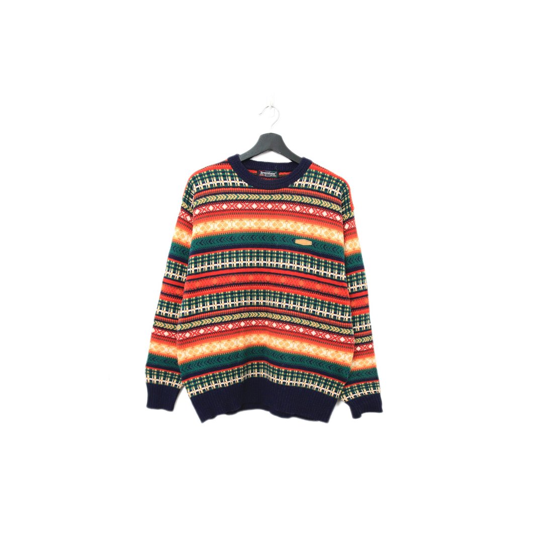 Back to Green-复古毛衣 暖阳 层次ws-37 vintage sweater - 男装针织衫/毛衣 - 羊毛 