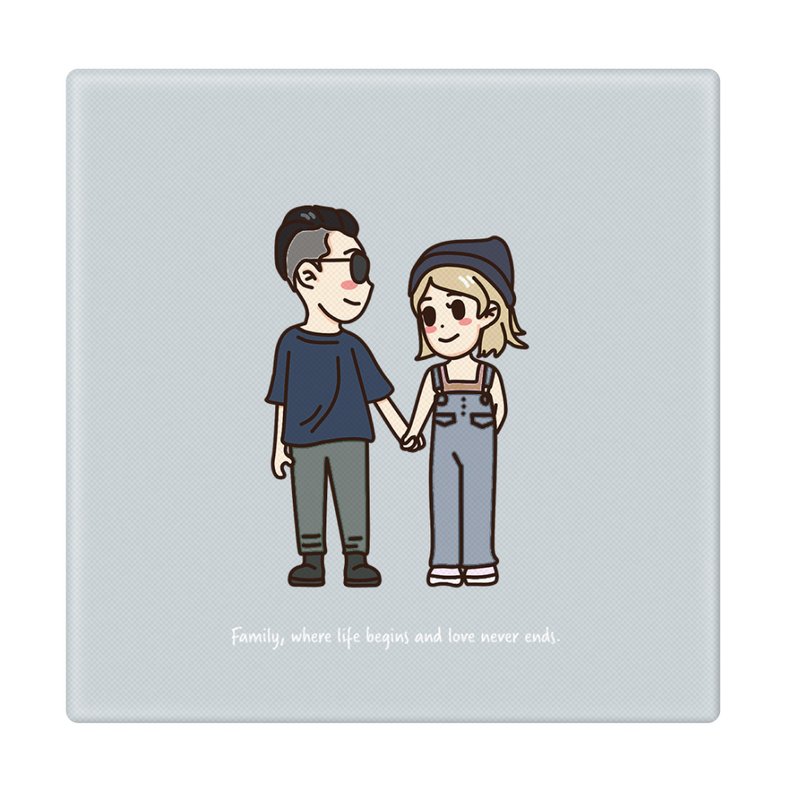 【手绘系列】定制化无框画 x 可爱Q版 - 订制画像 - 其他材质 