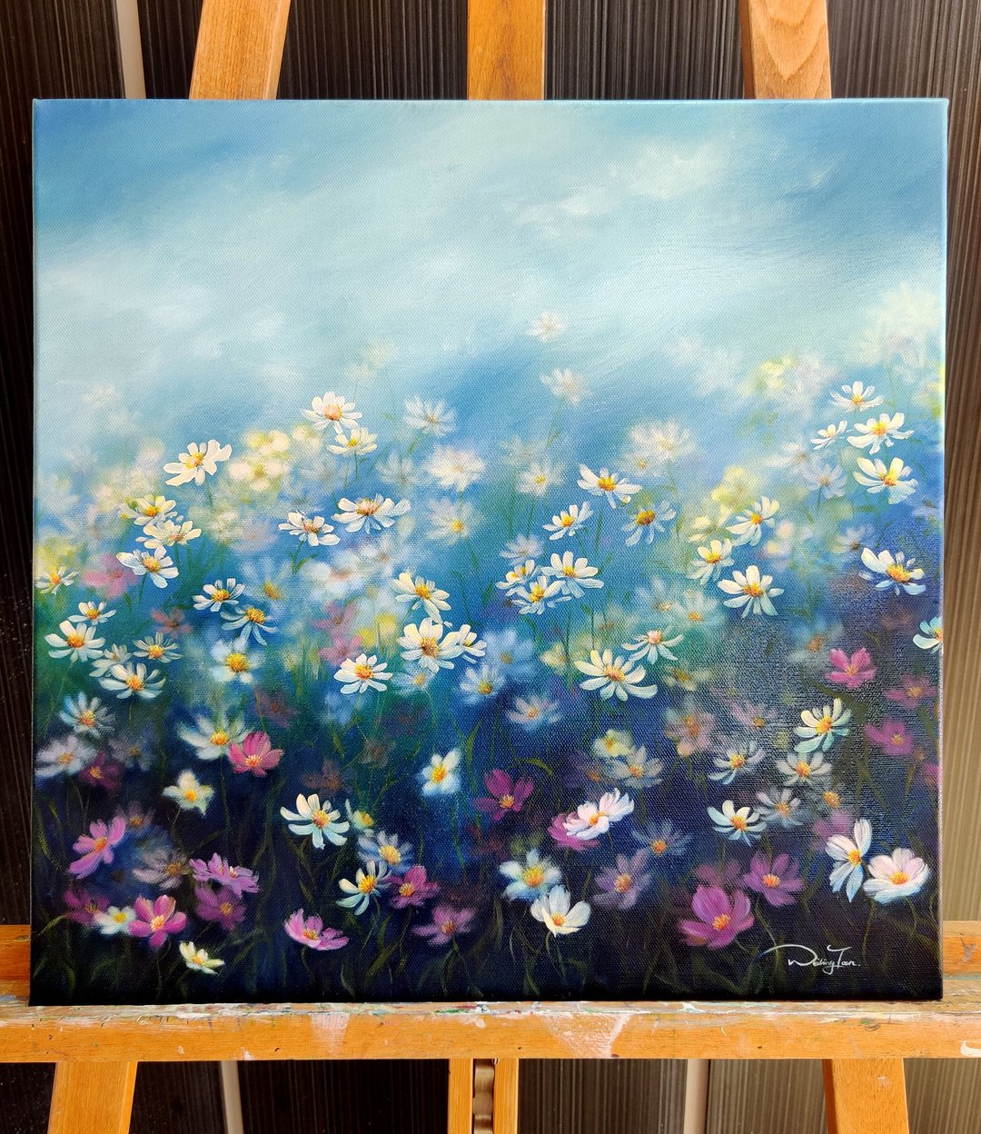 【繁花似锦】油画原作 | 朝露花海原野风景 | 玄关客厅书卧房挂画 - 海报/装饰画/版画 - 棉 